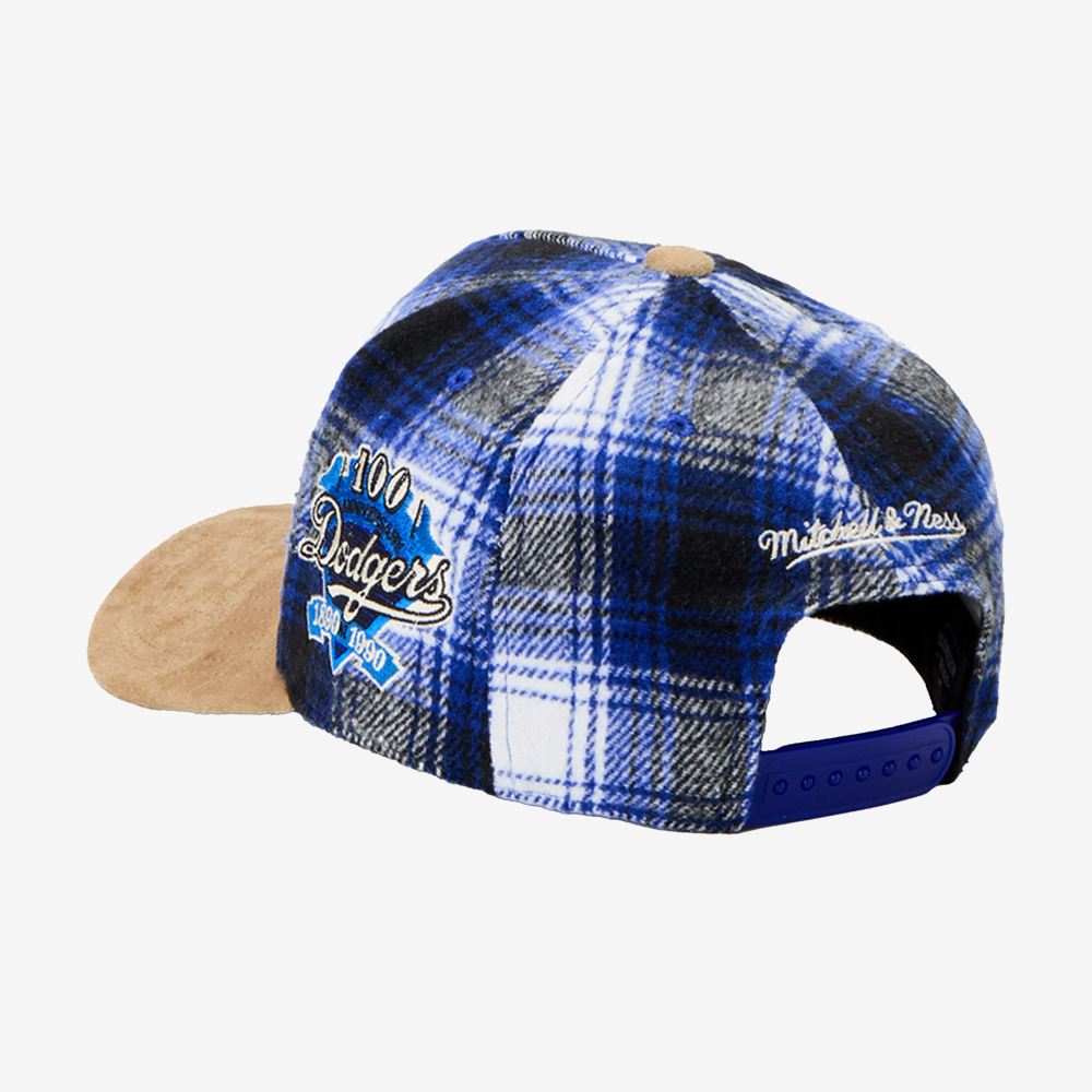 Los Angeles Dodgers MLB Plaid Out Pro Snapback, Blue#111579
