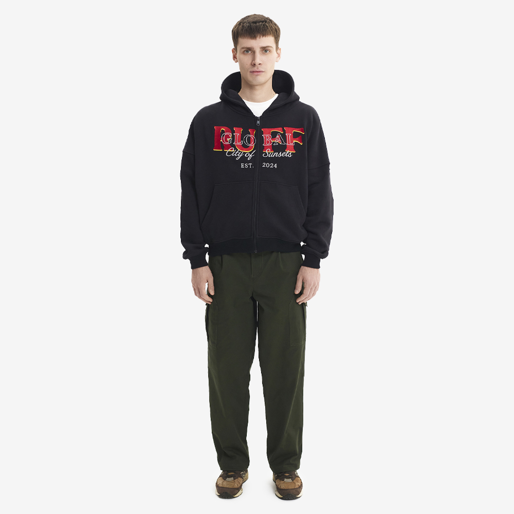 Full-Zip HeavyLuxe Hoodie, Black#109541