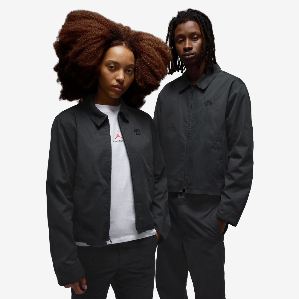 Air Jordan x Nigel Sylvester "Brick by Brick" Bike Jacket, Black#112328