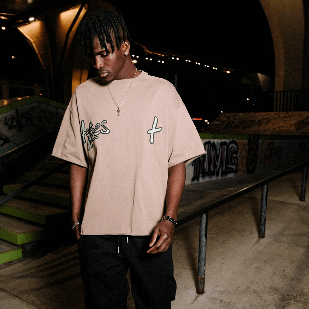 "Unprocessed" T-Shirt, Brown#112764