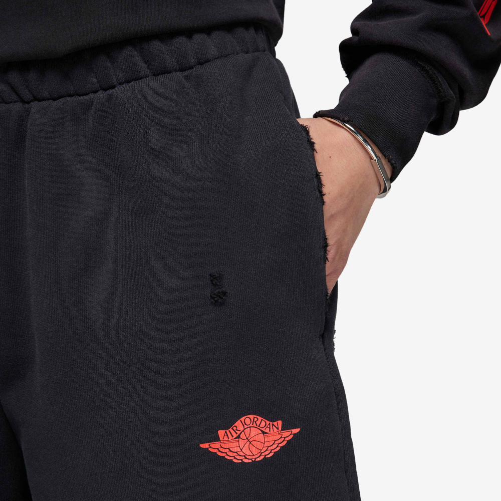 Jordan Rare Air French Terry Shorts, Black/Chile Red#113864