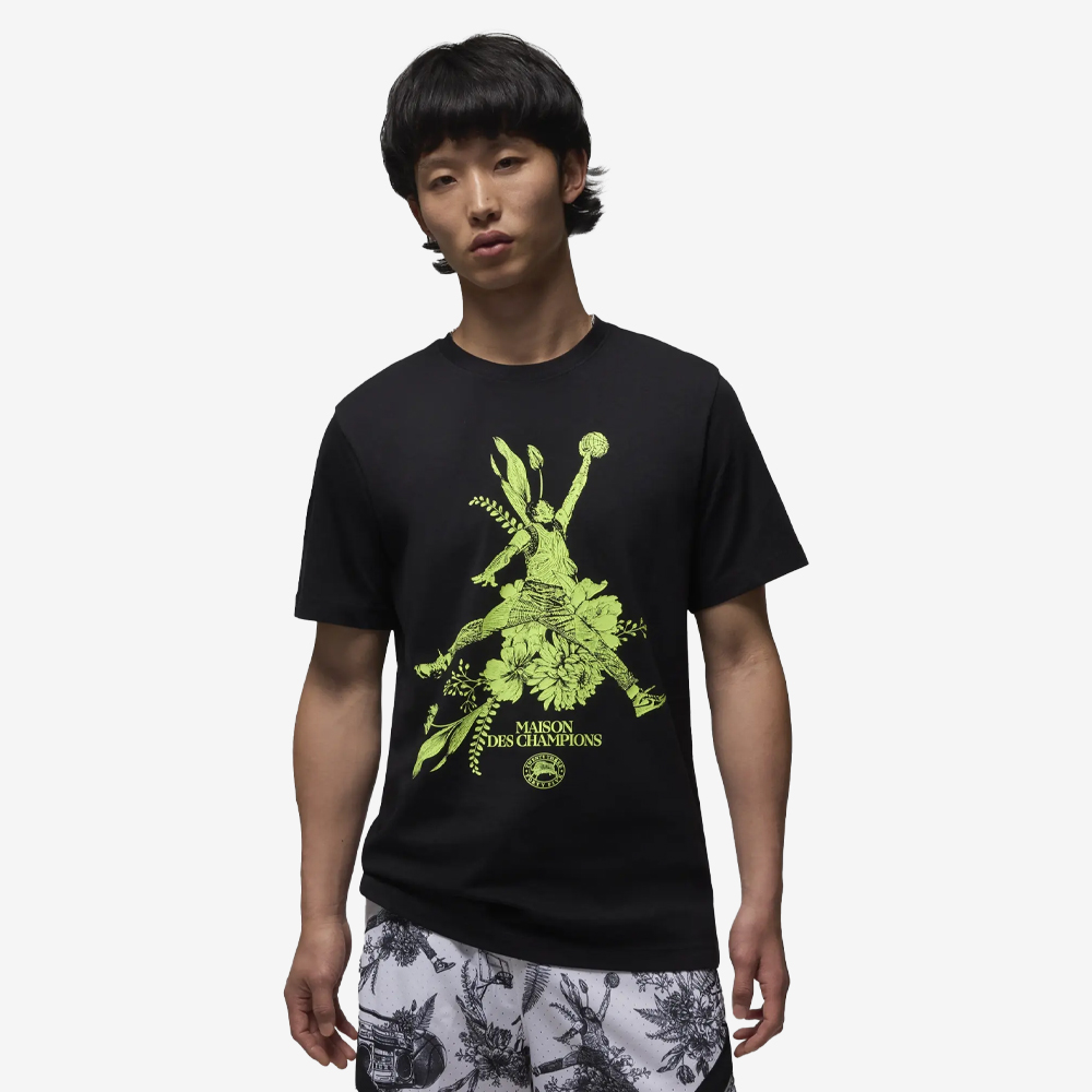 Sport Maison Des Champions Dri-FIT T-Shirt, Black/Volt