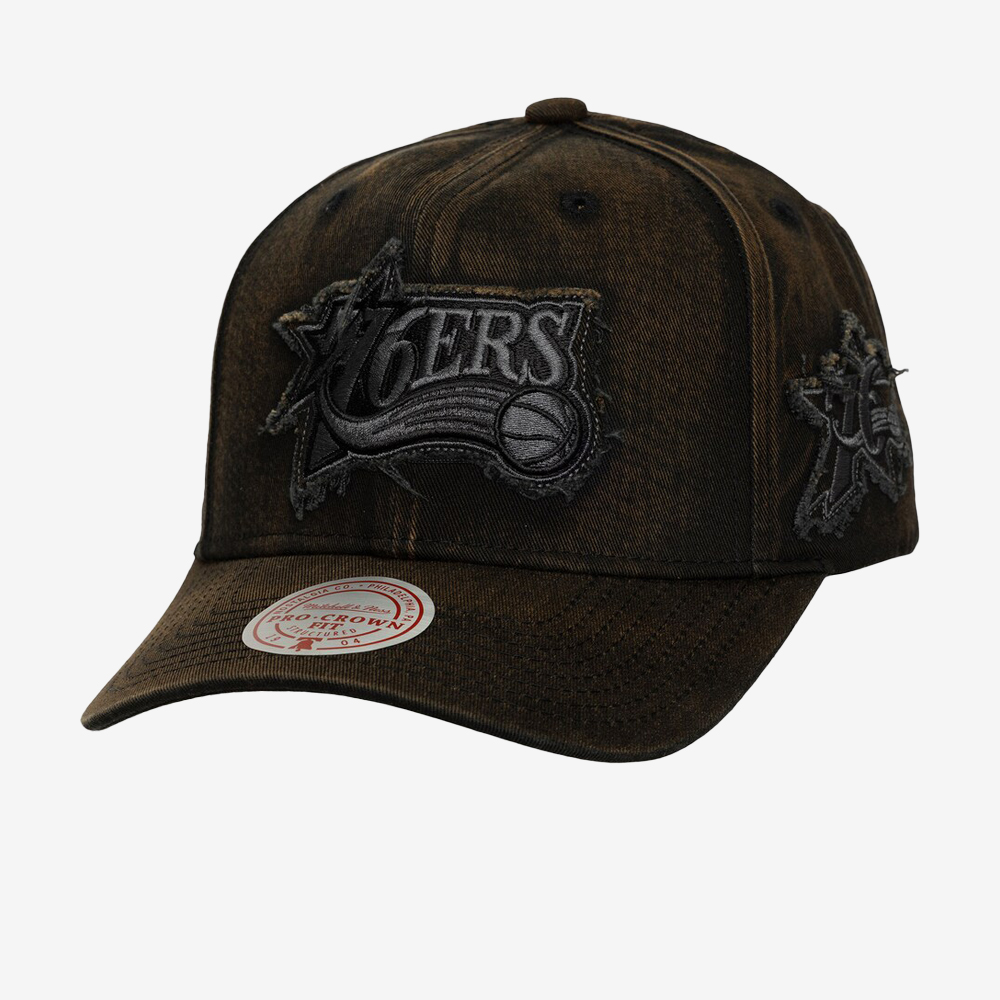 Philadelphia 76ers NBA Downtown Pro Snapback, Black#111551