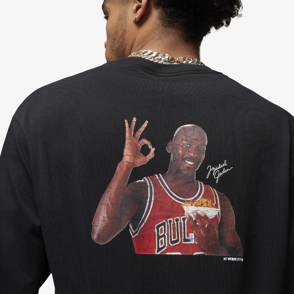 Flight MVP 85 Wheaties Graphic Longsleeve, Black/White/Baltic Blue