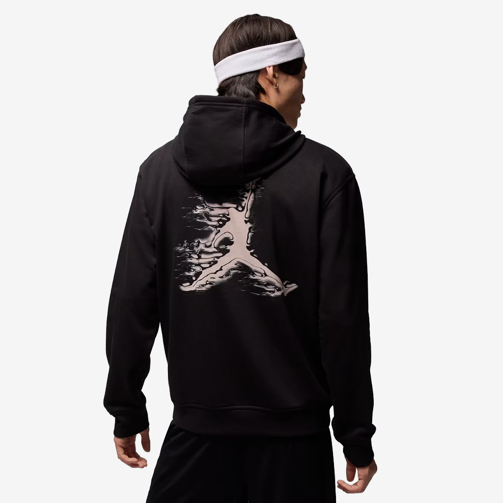 Sport Crossover Dri-FIT Graphic Pullover Hoodie, Black/White#111048