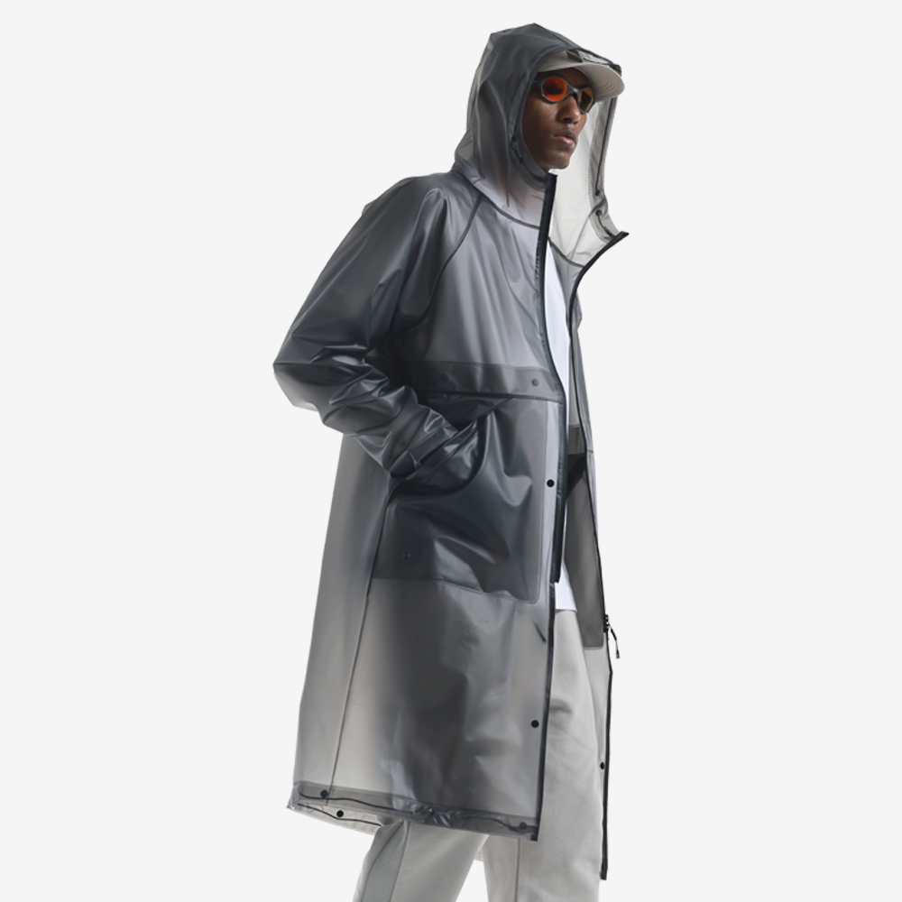 TETHYS Raincoat, Dark Grey/Dark Grey#111926