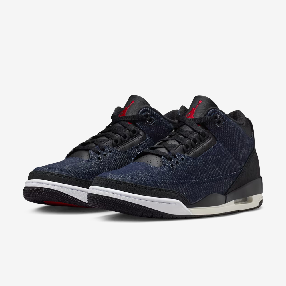 Levi's x AJ 3 Retro SP, Indigo and Gym Red