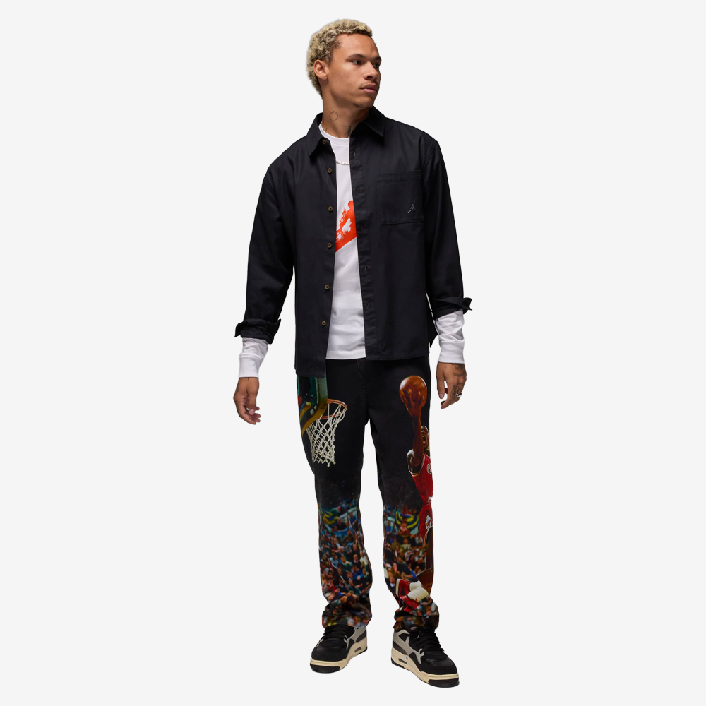 Flame Jumpman Longsleeve, White/Team Orange/Team Orange#114316