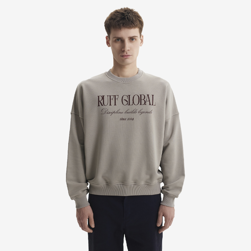 Oversized Sweatshirt, Grey#109558