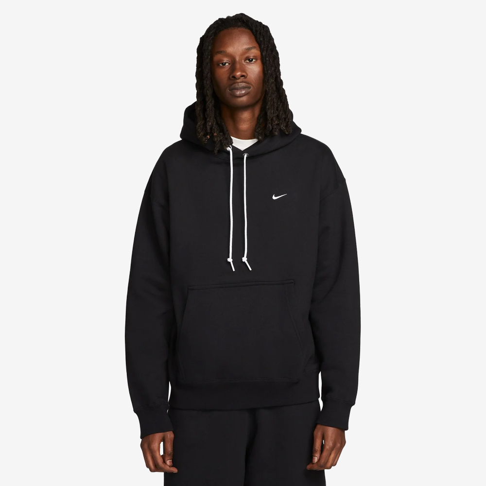 NRG Solo Swoosh Fleece Hoodie, Black/White#114560