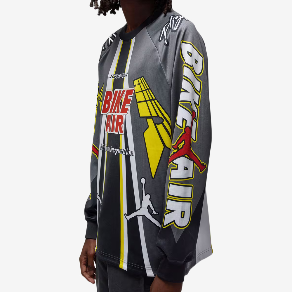 Air Jordan x Nigel Sylvester "Brick by Brick" Bike Jersey, Iron Grey#112316