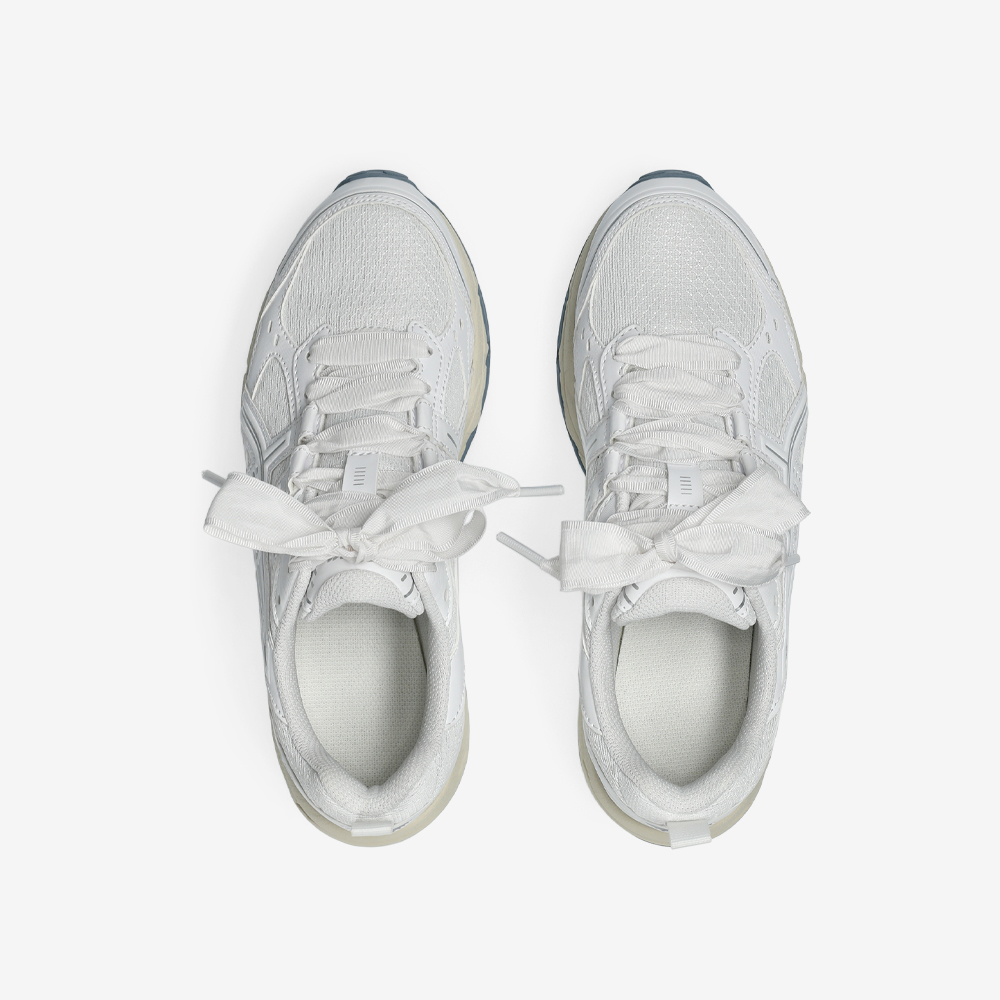GEL-NUNOBIKI Ribbon Laces, White/Pure Silver#112459