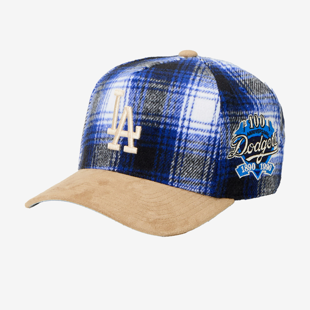 Los Angeles Dodgers MLB Plaid Out Pro Snapback, Blue#111577