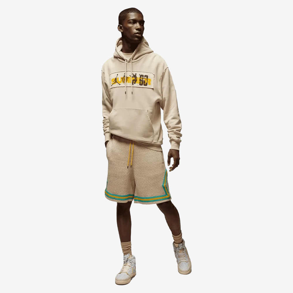 Union x Air Jordan x Bephies Beauty Supply Hoodie, Rattan/Beach/Baroque Brown#109178
