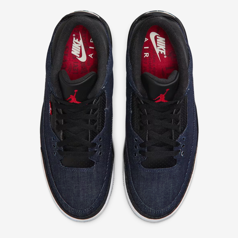 Levi's x AJ 3 Retro SP, Indigo and Gym Red#115912