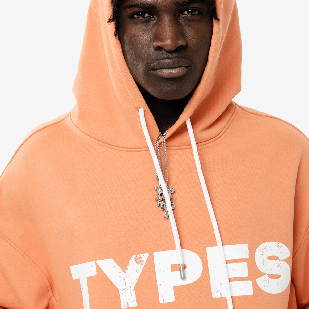 "Vintage Logo" Hoodie, Orange#112697
