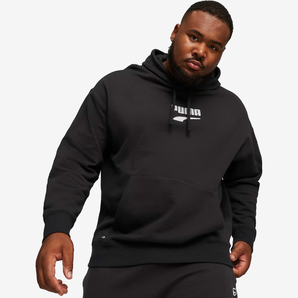 Downtown Logo Hoodie, Black#96600