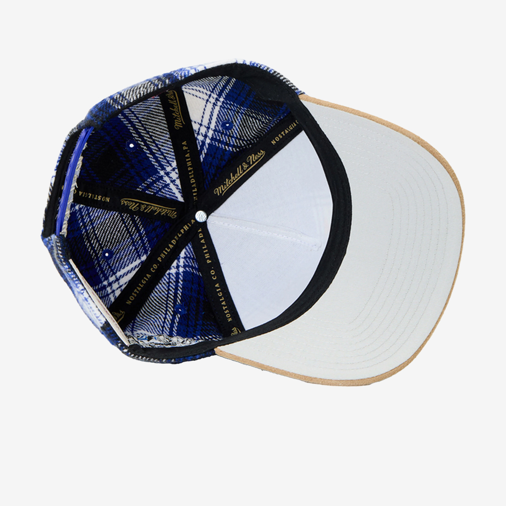 Los Angeles Dodgers MLB Plaid Out Pro Snapback, Blue#111580