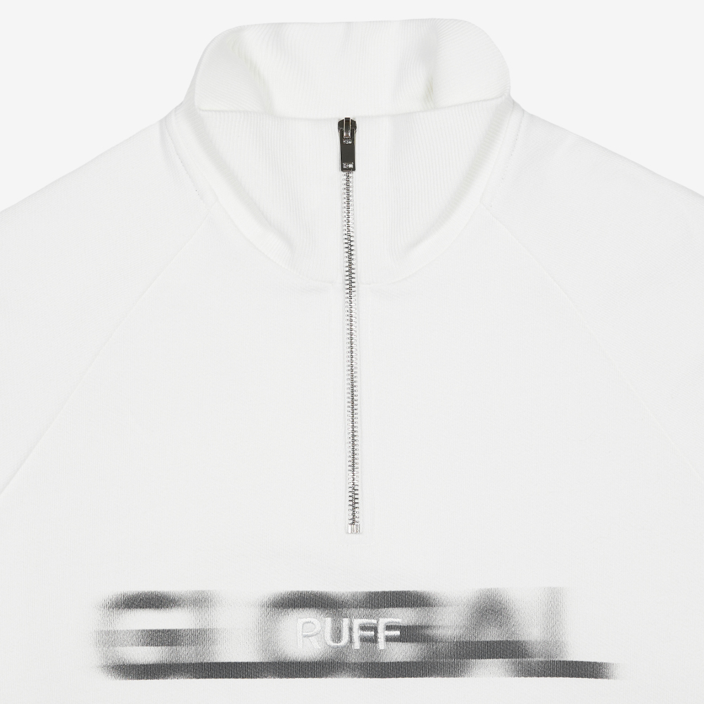 Half-Zip Motion Logo Sweatshirt, Milk#112107