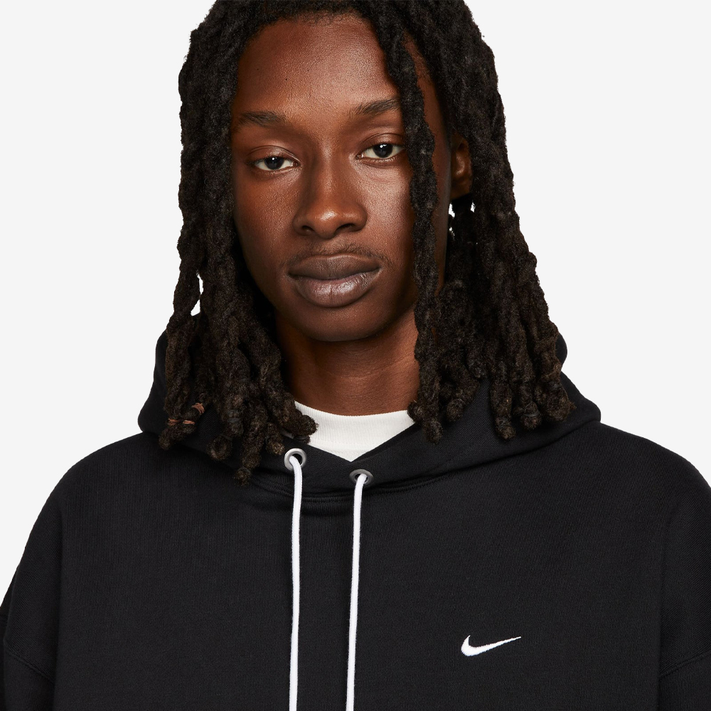 NRG Solo Swoosh Fleece Hoodie, Black/White#114561