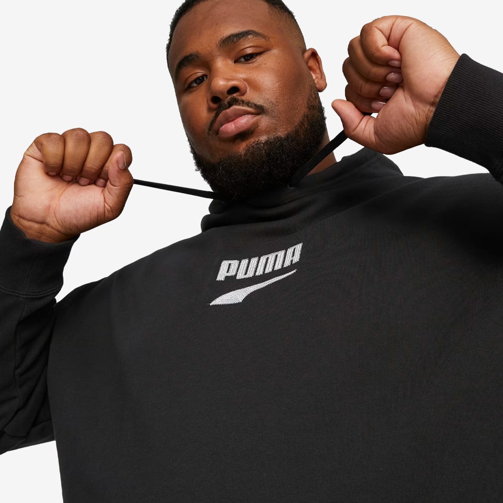 Downtown Logo Hoodie, Black#96601