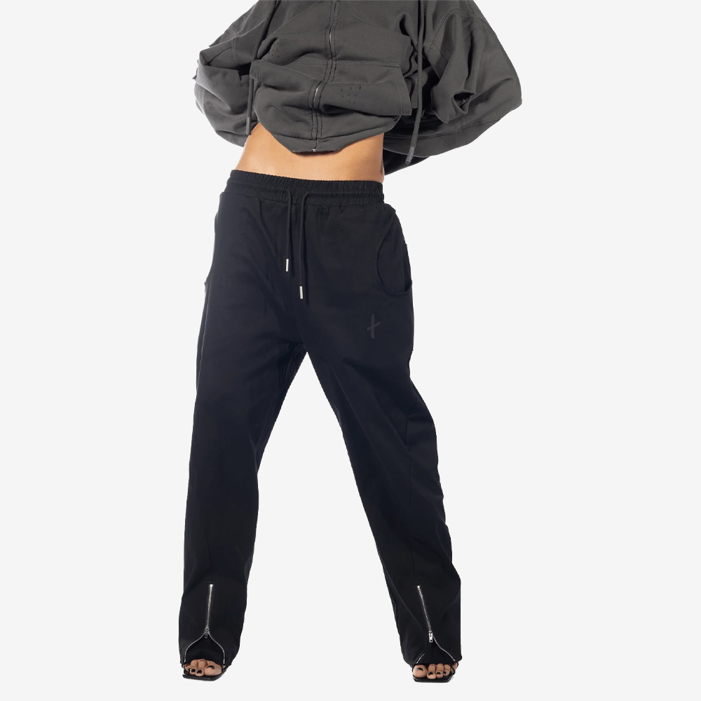 "Zipper" Pants, Black#112685