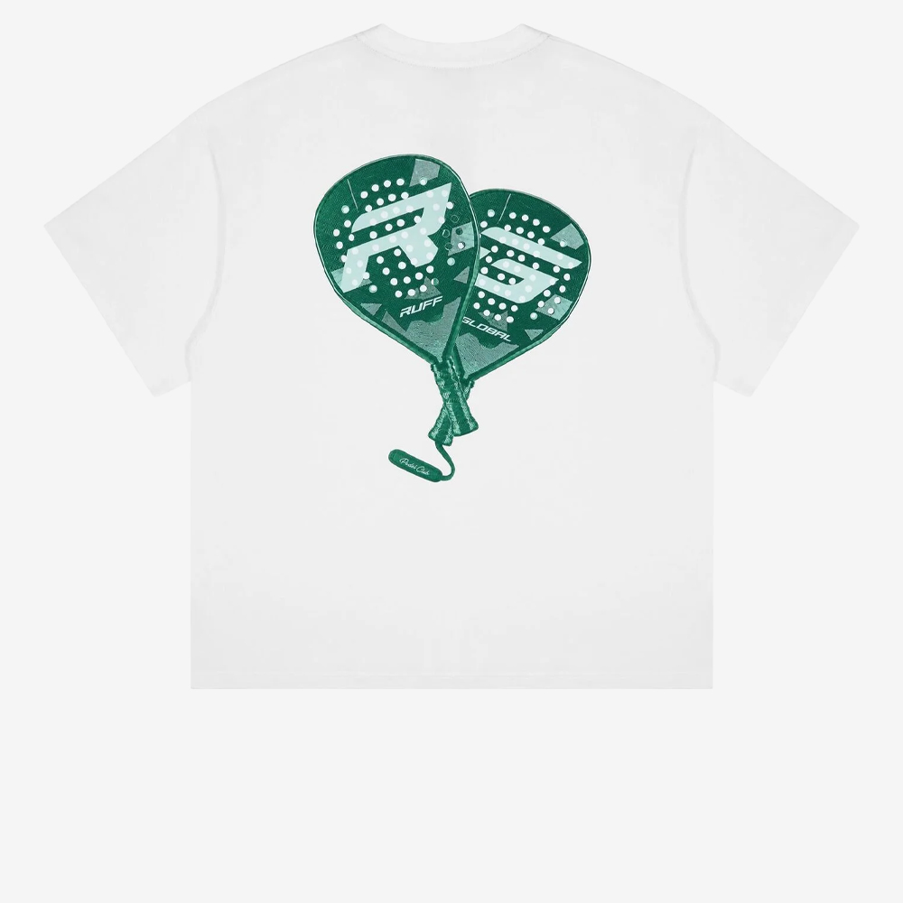 Padel Club T-Shirt, White/Green