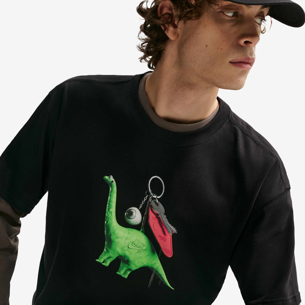 SB Dino Keychain Skate Tee, Black#113988