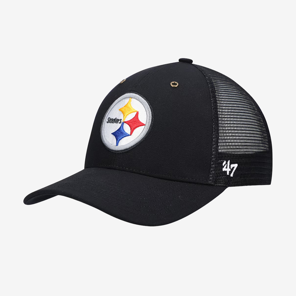 Carhartt x '47 Pittsburgh Steelers NFL MVP Trucker Snapback, Black #113633