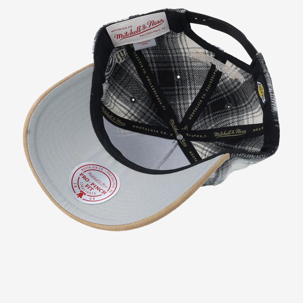 Los Angeles Lakers NBA Plaid Out Pro Snapback, Brown/Black#111585