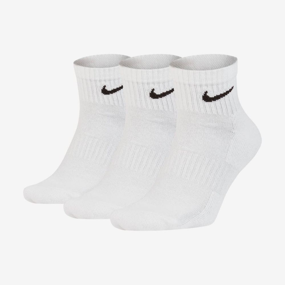 Everyday Cushioned Ankle Socks, White/Black#62196