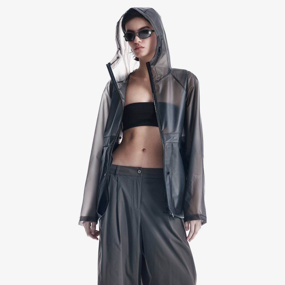 TETHYS Raincoat, Dark Grey/Dark Grey#111925