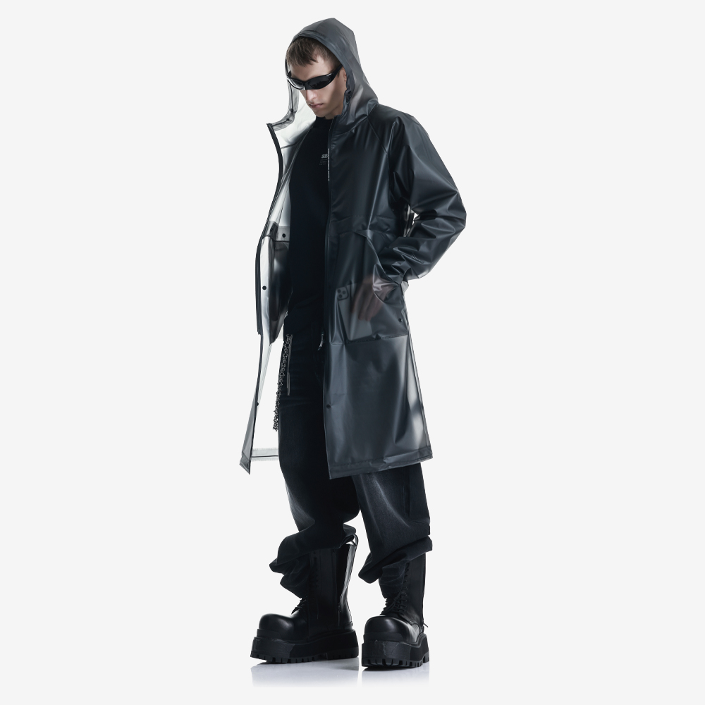 TETHYS Raincoat, Dark Grey/Dark Grey#111923