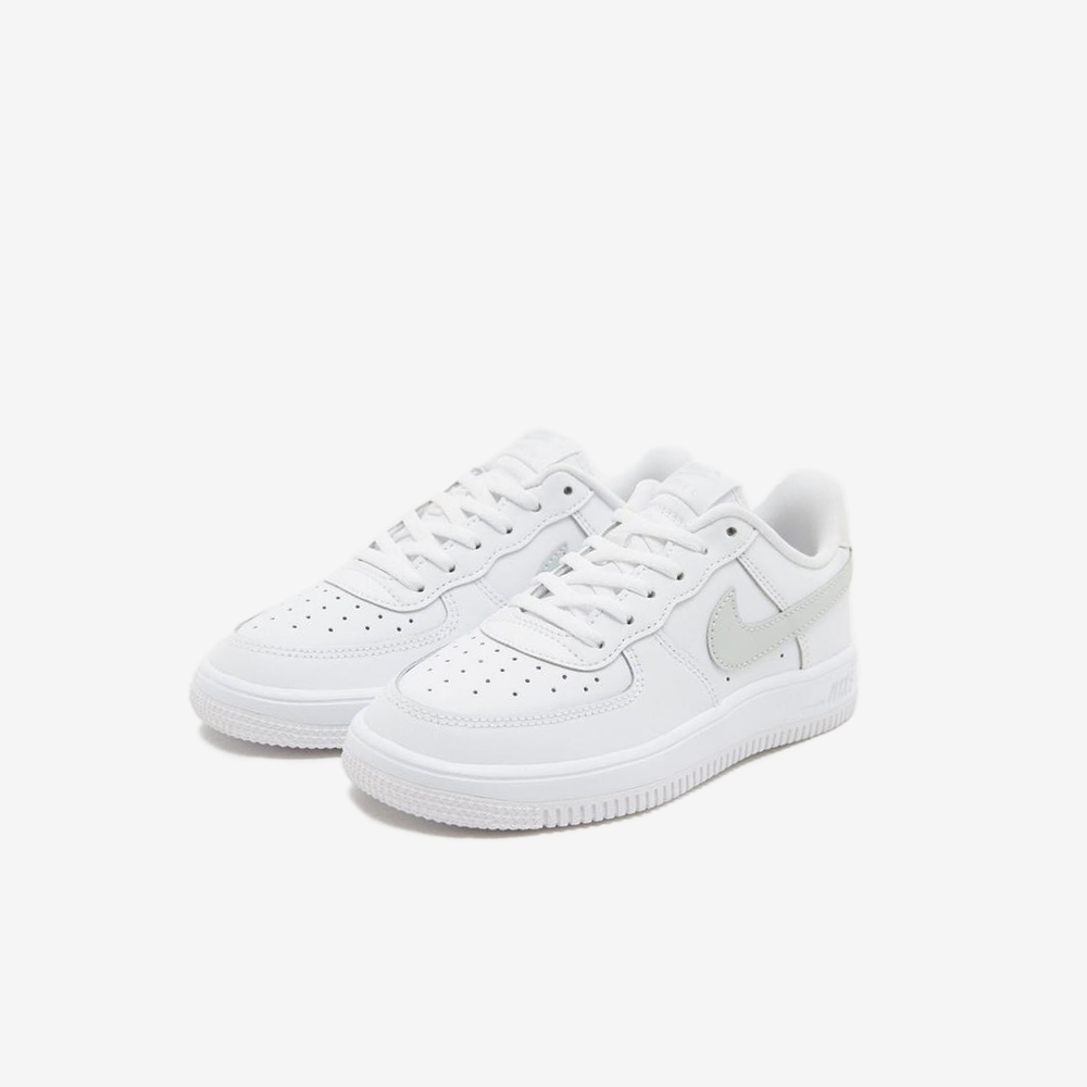Air Force 1 Low (PS), White/Light Smoke Grey
