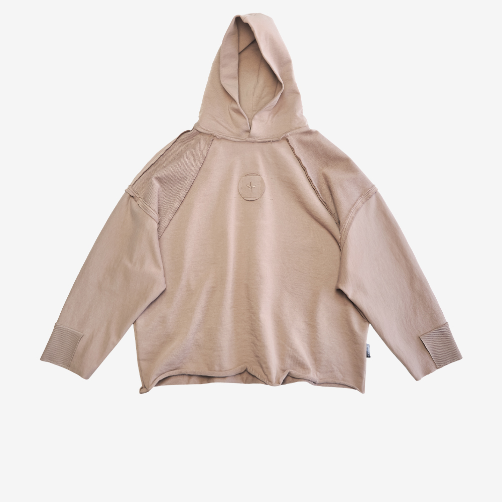 Leaf Circle Hoodie, Mocha#110259