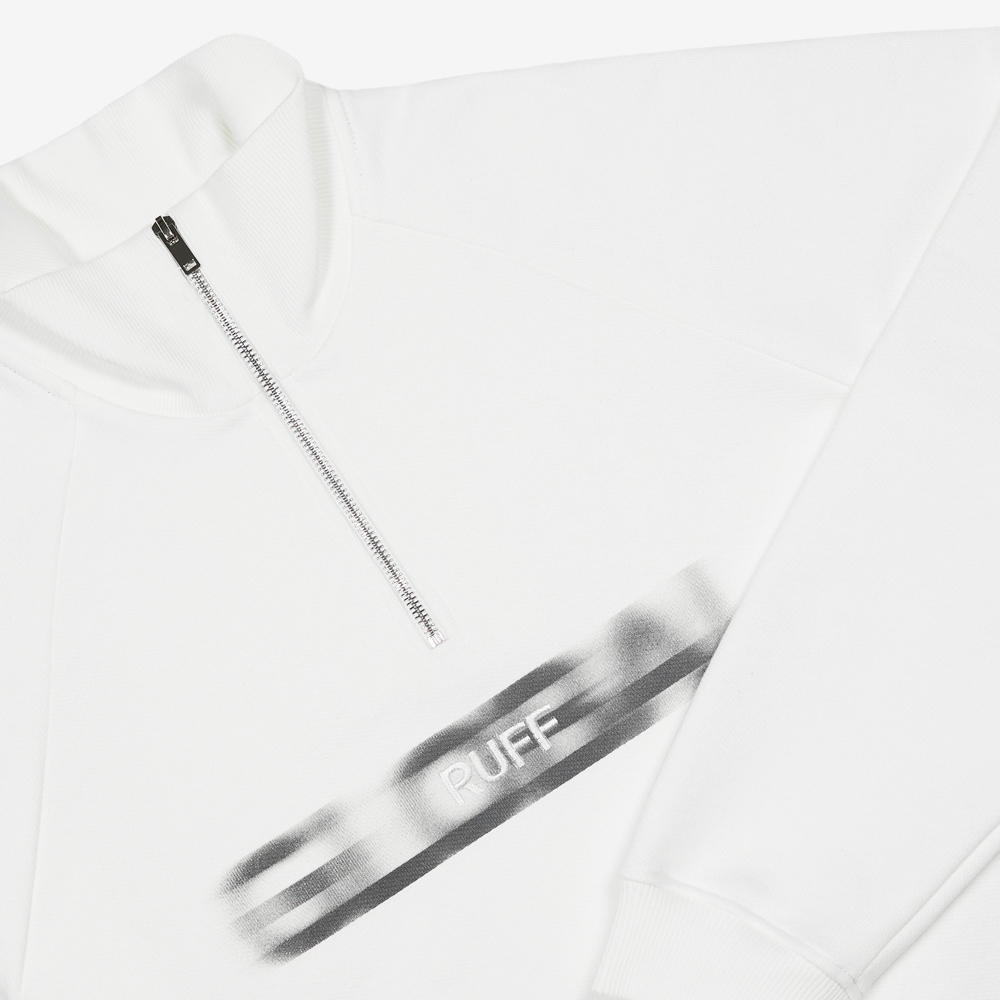 Half-Zip Motion Logo Sweatshirt, Milk#112108