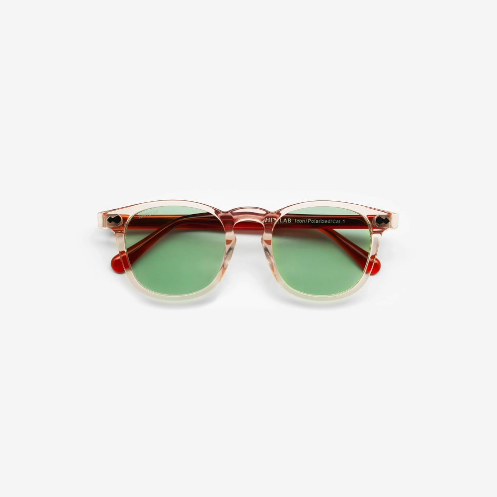 Icon, Clear-Orange/Green#114232