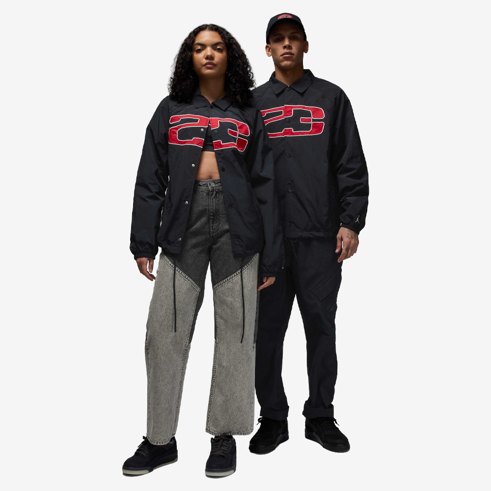 Essentials Coaches Jacket, Black/Sail#110936