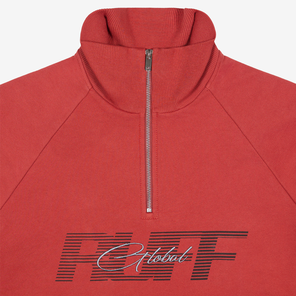Half-Zip Sweatshirt, Terrakot#112089