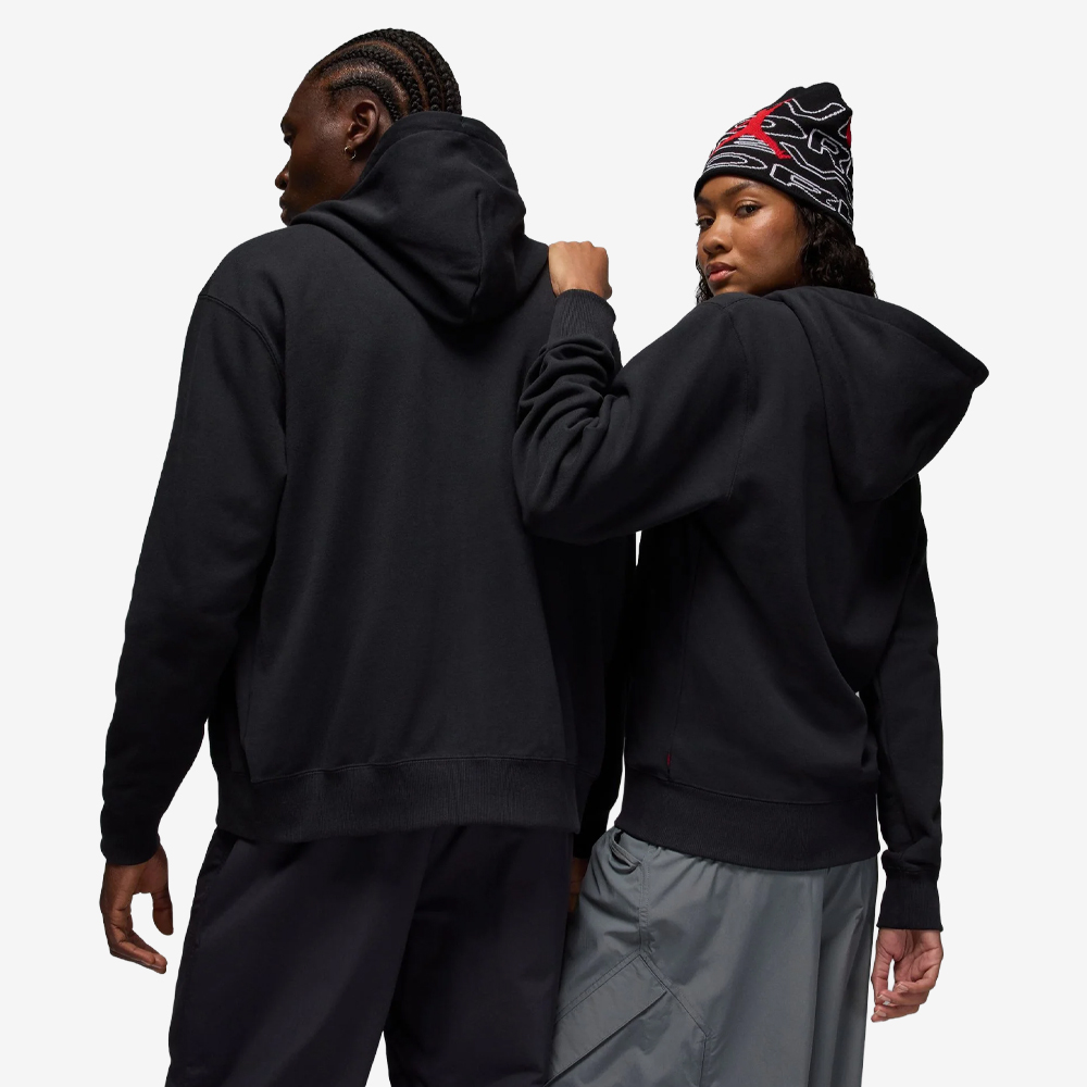 Awake NY x Air Jordan Full-Zip Fleece Hoodie, Black#112411