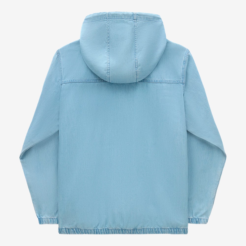 Ashford Denim Full-Zip Hoodie, Stone Wash#101378
