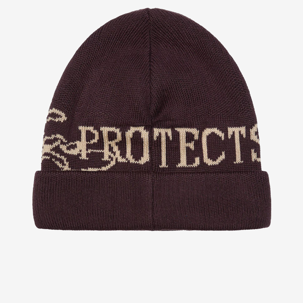 Warms Hugs Protects Beanie, Burgundy#109477