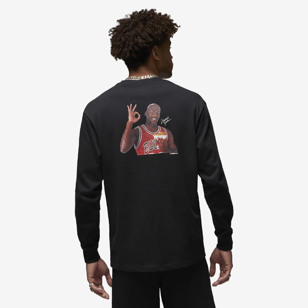 Flight MVP 85 Wheaties Graphic Longsleeve, Black/White/Baltic Blue#114321