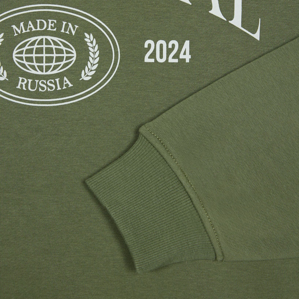 Oversized Sweatshirt, Khaki#109555