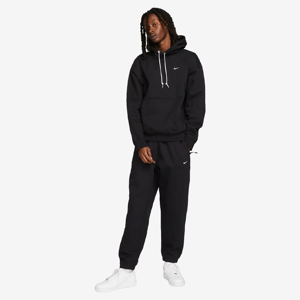 NRG Solo Swoosh Fleece Hoodie, Black/White#114565