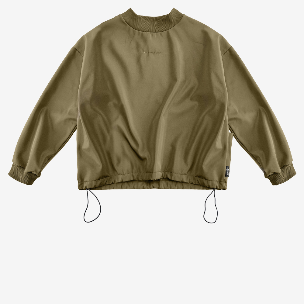 Fleece Membrane Sweatshirt, Olive Green