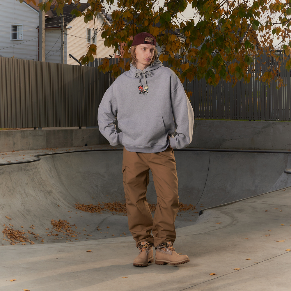 Spooky Episode 3 Hoodie, Grey Melange#114956