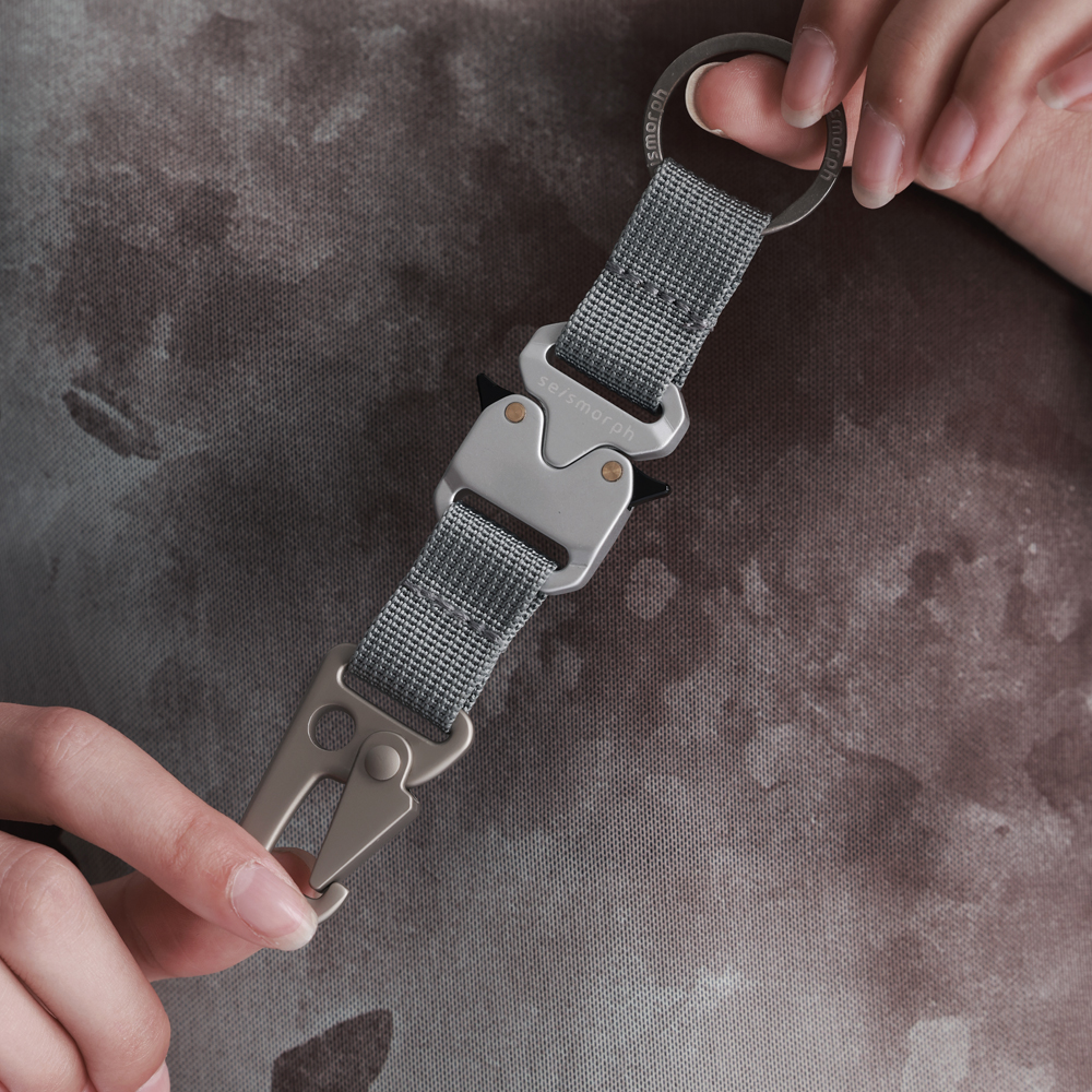 Keychain For Keys, Light Grey#109967