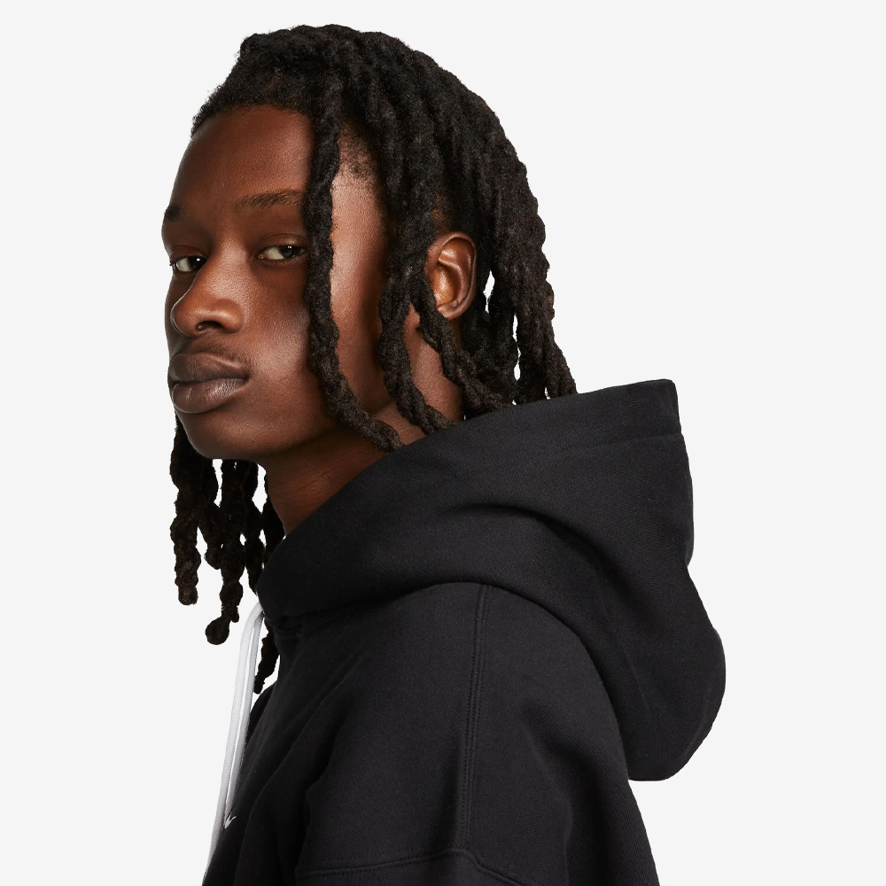 NRG Solo Swoosh Fleece Hoodie, Black/White#114562