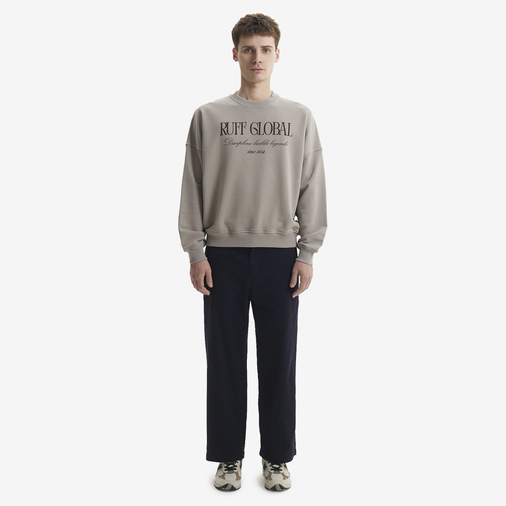 Oversized Sweatshirt, Grey#109561